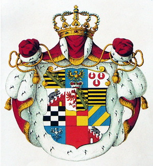 Wappen des Fürsten von Anhalt-Köthen-Pless