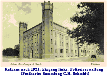 Bernburger Rathaus 1921