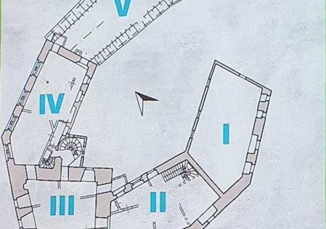Der Grundriss der Roßlauer Wasserburg.