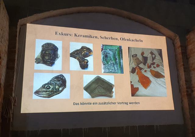 Diese Fundstücke vom Burggelände bieten Stoff für mindestens einen weiteren Vortrag.